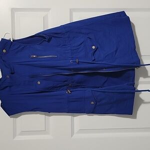 Blue Zenana Outfitters vest with Hood